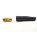 Reusable Strain Relief Replacement Fitting For 1/4-Inch ID Hose, 1/4-Inch MPT Solid Fitting (HB14SW)