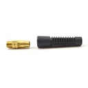 Reusable Strain Relief Replacement Fitting For 1/4-Inch ID Hose, 1/4-Inch MPT Swivel Fitting (HB14SW)