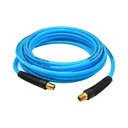 1/4" 25 ft Light Blue Polyurethane Hose (1/4" NPT) Solid Fitting