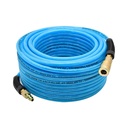 1/4" 100 ft light blue PU hose Kit with 1/4" Steel coupler and plug