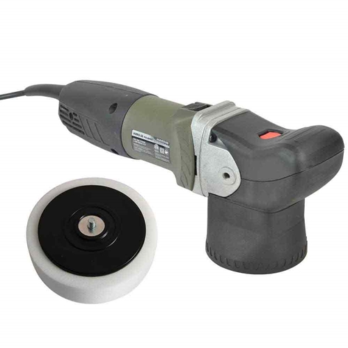Random Orbital Polisher, 1800- 7000 RPM, 7 Amp, 800 Watt, w/6" White Polishing Pad