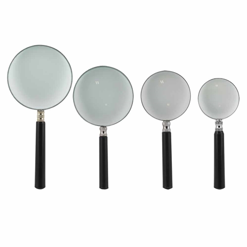 4pc Round Magnifier Set - 1-1/2", 2", 2-1/2" & 3" (AEG-2550)