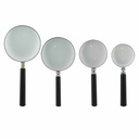4pc Round Magnifier Set - 1-1/2", 2", 2-1/2" & 3" (AEG-2550)