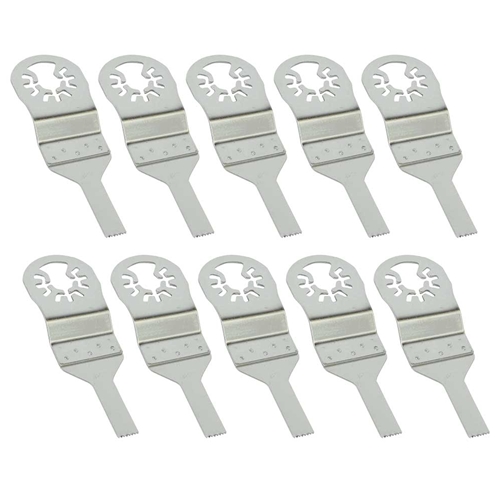 10mm Stainless Steel Multi-Tool Saw Blades Compatible with Fein Multimaster, Dremel, Bosch, Craftsman, Ridgid Oscillating Tools 10/Pk