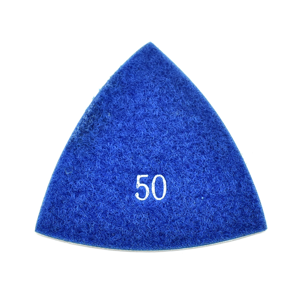 50 Grit Electroplated Triangular Polishing Diamond Pads for Oscillating Tools
