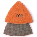 200 Grit Electroplated Triangular Polishing Diamond Pads for Oscillating Tools
