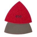 400 Grit Electroplated Triangular Polishing Diamond Pads for Oscillating Tools
