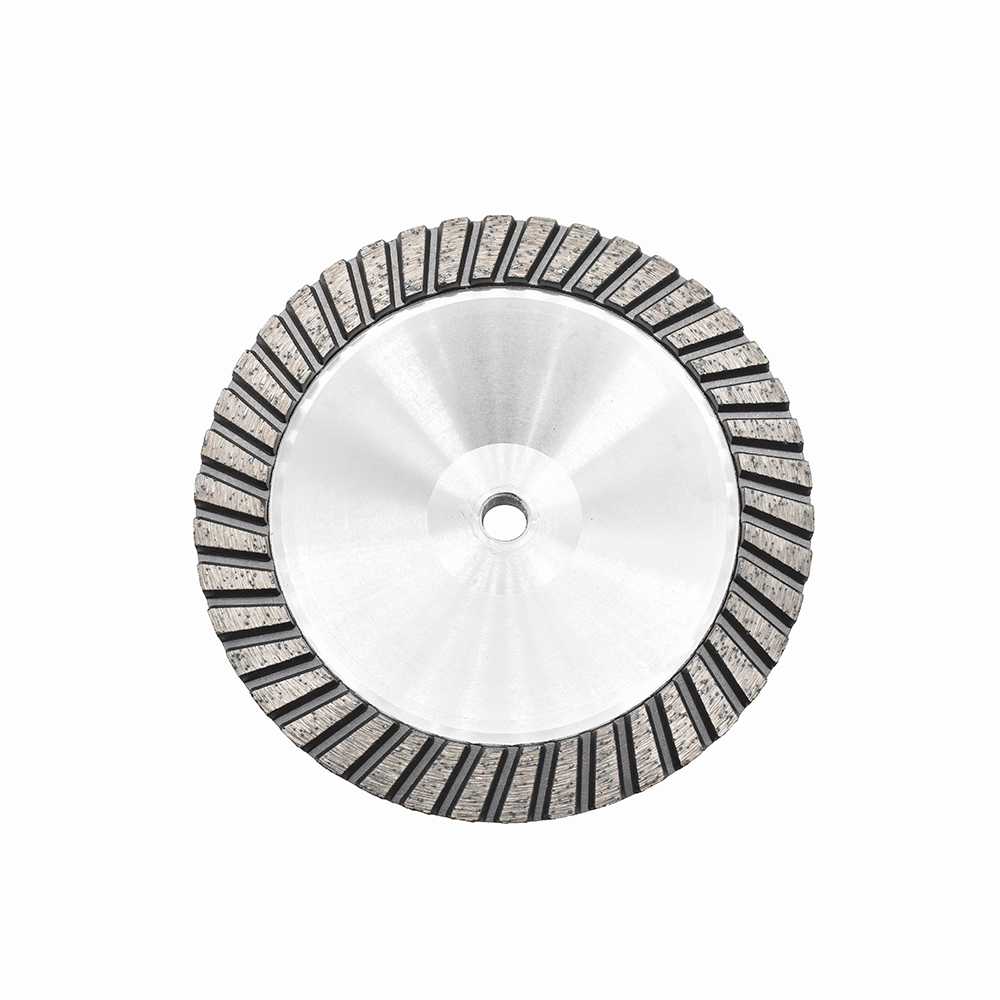 7" Diamond Turbo Cup Wheel 5/8" x 11 Threads, Aluminum Body 