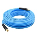 5/16" 50 ft Light Blue Polyurethane Hose (1/4" NPT) Solid Fitting