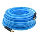 5/16" 100 ft Light Blue Polyurethane Hose (1/4" NPT)  Solid Fitting