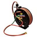 1/4" x 50FT Steel Retractable Grade T Rubber Twin Welding Hose (HWR-1450J)