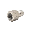 1/2" NPT Female Stainless Steel Plug 5200 PSI