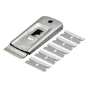 Heavy-Duty Razor Scraper with 5 Spare Blades