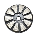 3 Inch Metal Bond Diamond Concrete Floor Grinding Disc with 10 Diamond Segments -  30 Grit