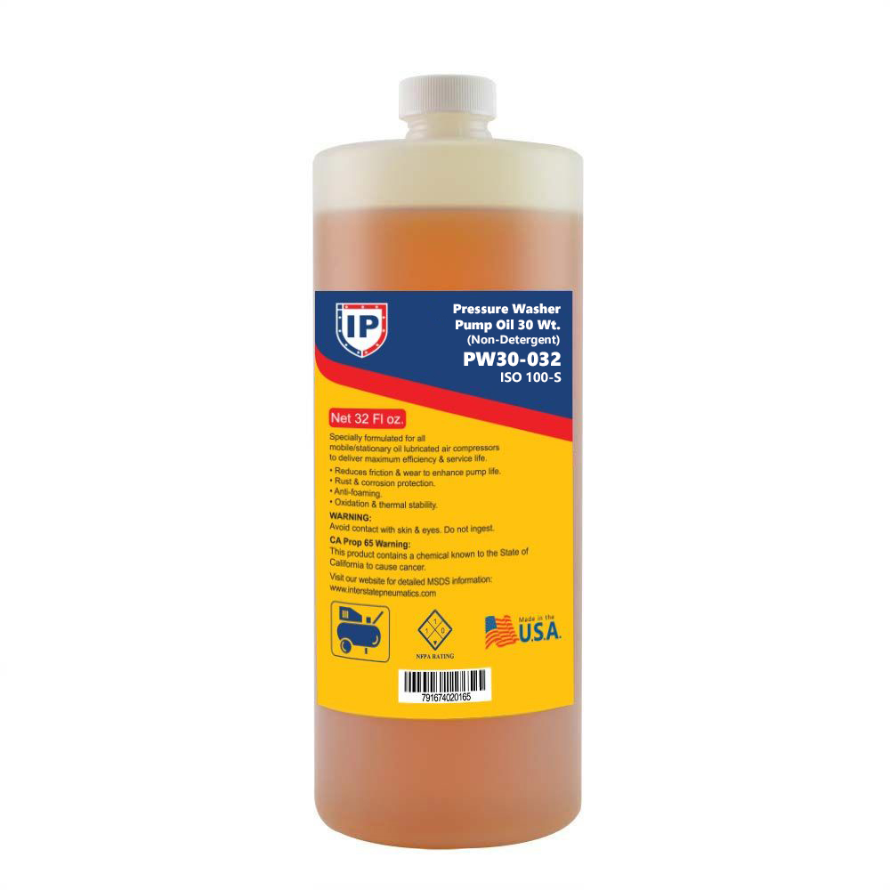 Non Detergent Pressure Washer Pump Oil 30 Wt - 32 oz - YL30-032