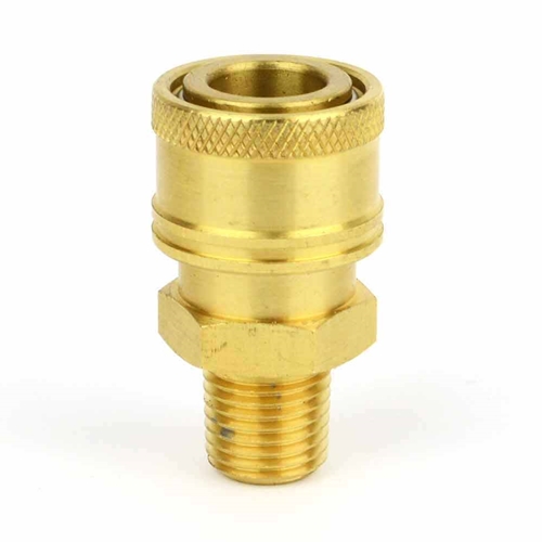 1/4" NPT Male, Brass Coupler 5200 psi 