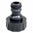 Garden Hose Plug, 3/4-11.5 NH Female, Black Plastic