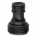 Garden Hose Plug, 3/4-11.5 NH Male, Black Plastic