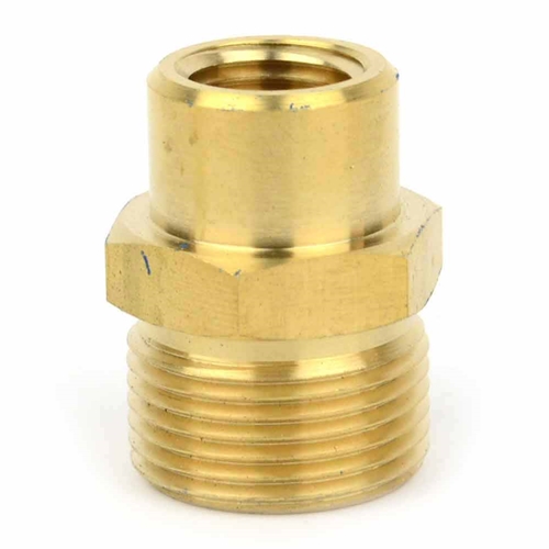 M22 Male Fitting x 1/4" FNPT, Brass, 4000 PSI