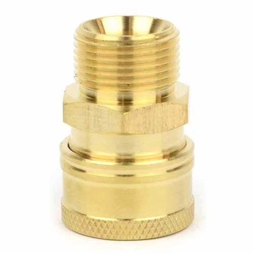 M22 Male Fitting x 3/8" Quick Couplings, Brass, 4500 PSI