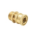 Pressure Washer M22 Male Fitting x 1/4 Inch QC, Brass Coupler 4500 PSI