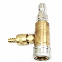 Adjustable Soap Injector, 3/8" Plug 3/8" Coupler , 3.5GPM,  4000PSI