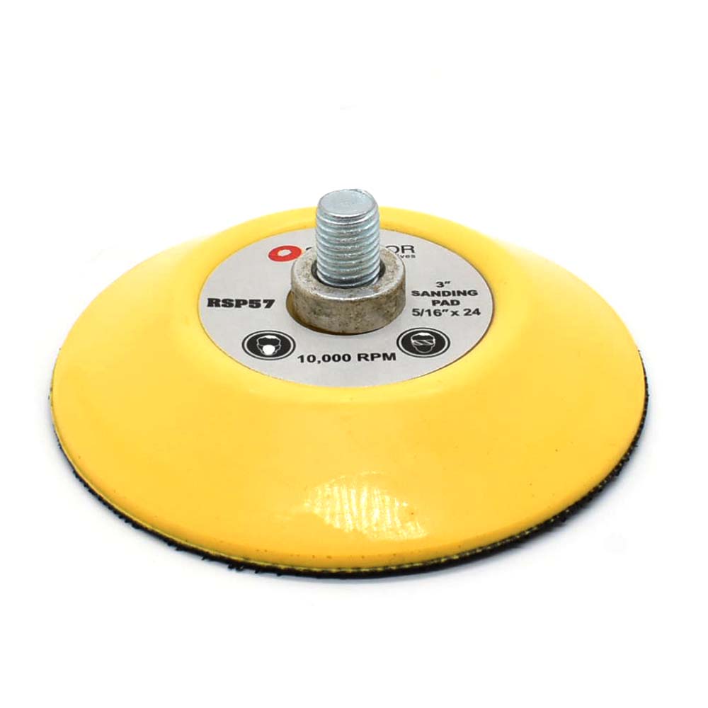 3" Hook & Loop Sanding Pad with 5/16"-24 Threads
