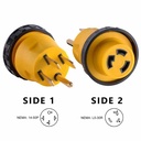 50 Amp Male to 30 Amp Female Locking Adapter