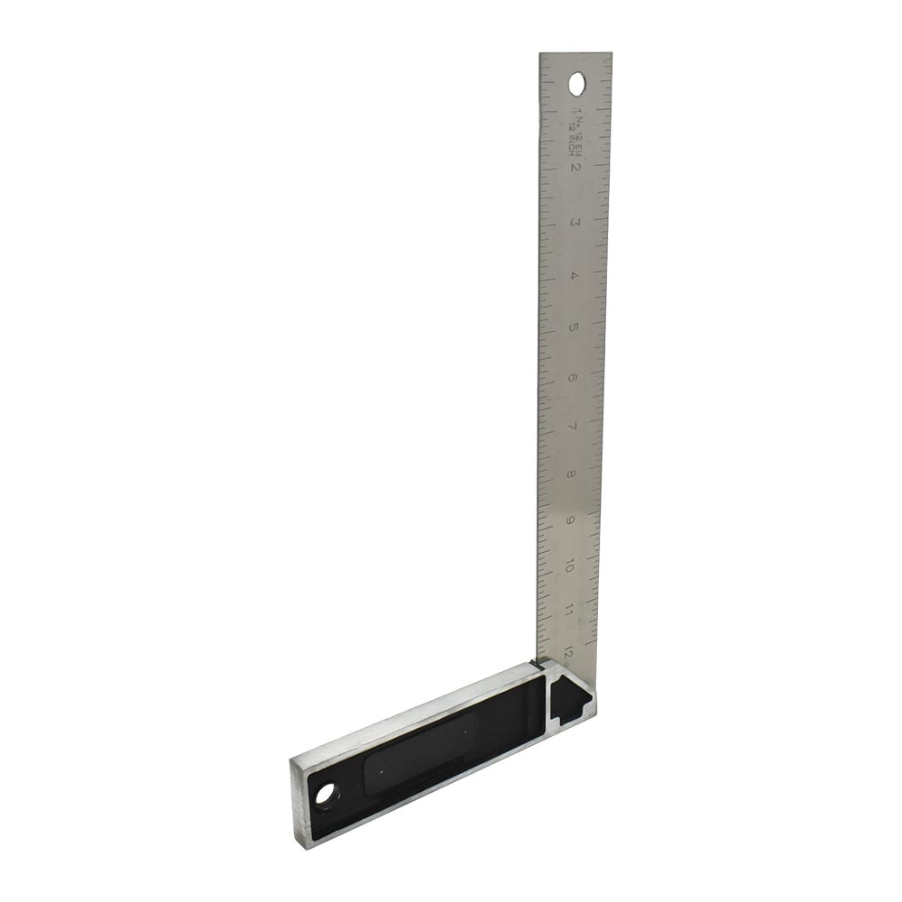 12 Inch Stainless Steel Blade Miter Square Zinc Handle