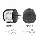 15 Amp Male to 30 Amp Female Adapter Plug ( Round)