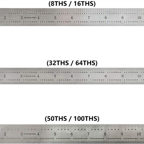 12-Inch Precision 4R Rigid  Stainless Steel Ruler