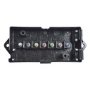 Heavy-Duty 7 Way Black Junction Box 
