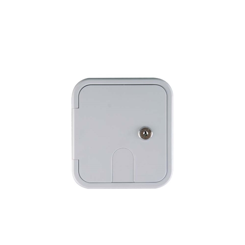 Electric Cable Hatch with Key Lock for 30Amp Cords - White