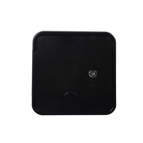 Electric Cable Hatch with Key Lock for 30Amp Cords - Black