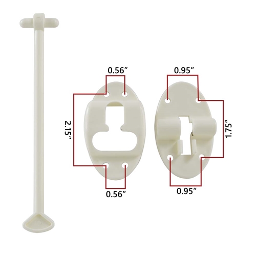 RV Plastic Door Holder / Latch, T- Style, 7 inch