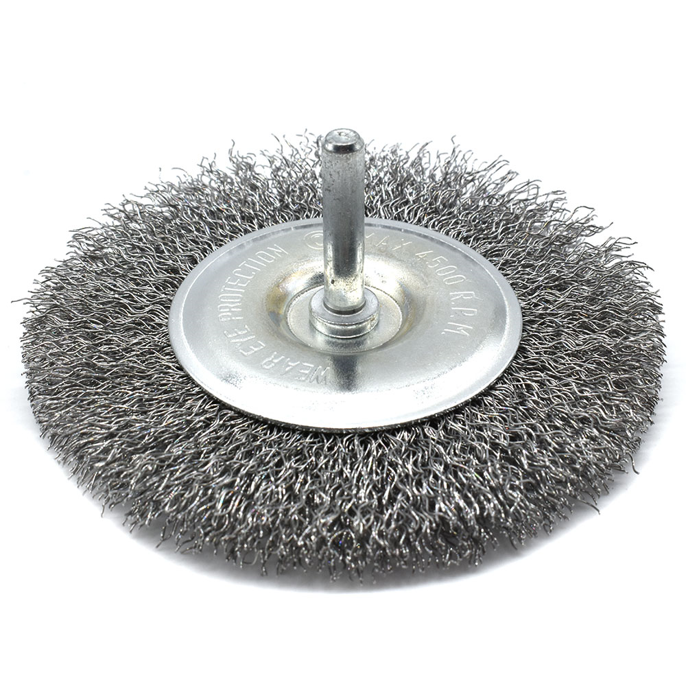 4-Inch Wire Wheel 1/2-Inch Bore Coarse - 6000 RPM