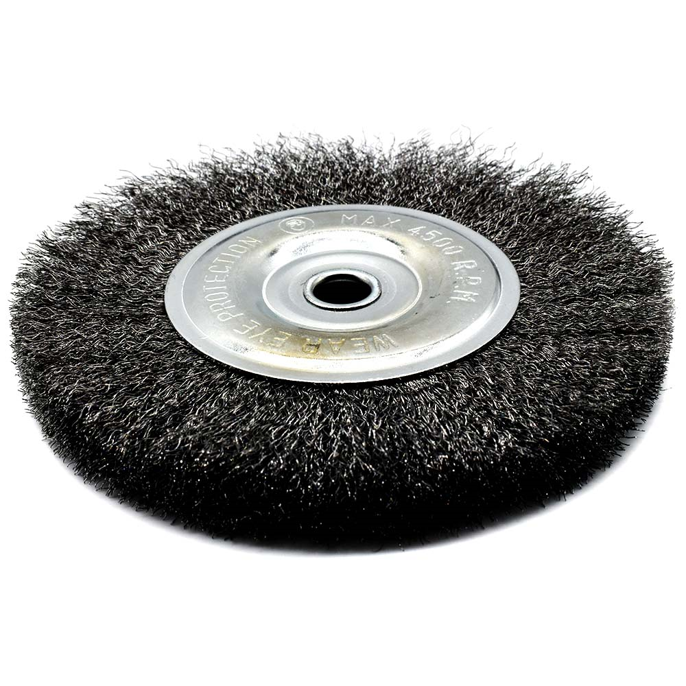 6-Inch Wire Wheel 1/2-Inch Bore Fine - 6000 RPM