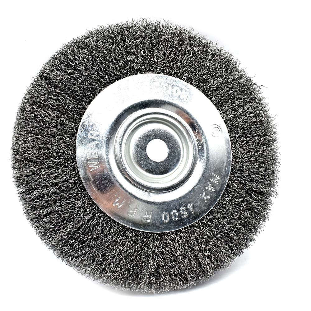 8-Inch Wire Wheel 5/8-Inch Bore 3 Rows Coarse - 6000 RPM