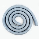 1 1/2" x 10' Vac-U-Flex Grey Dust Hose - Hi Tech Duravent (415-7159)