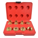 9pc Brass Router Template Guide / Bushing Set (MLCS 9674)