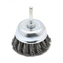3-Inch Wire Cup Brush 1/4-Inch Shank - Knotted Wire 4500 RPM
