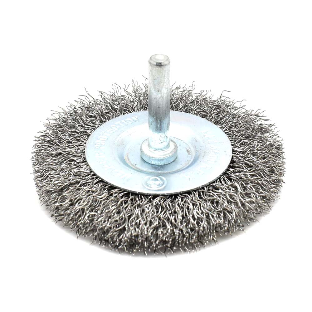 2-Inch Wire Wheel 1/4-Inch Shank - Coarse Crimped Wire 4500 RPM