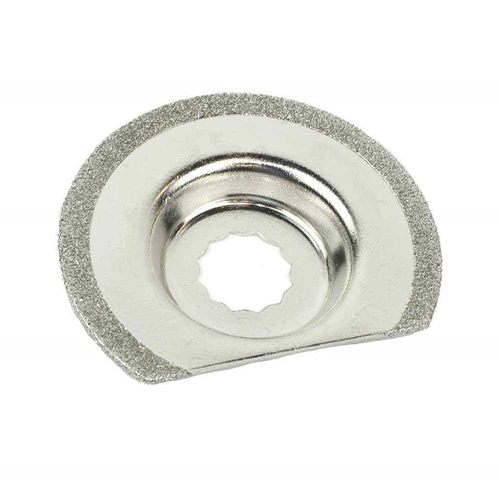 63mm Semi Round Carbide Electroplated Diamond Grout Blade, 8mm Offset Mount for a Perfect Sanding/Grinding Fits Fein Multimaster, Rockwell, Sonicrafter, Makita
