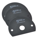 80mm Semi Round HSS Saw Blade  Fits  Fein Multimaster, Rockwell, Sonicrafter, Makita  - 3 Blades Pack