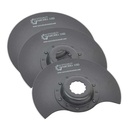 80mm Semi Round Bi-Metal Blade, 8mm Offset Mount for a Perfect Flush Cut  Fits Fein Multimaster, Rockwell, Sonicrafter, Makita - 3 Blades Pack