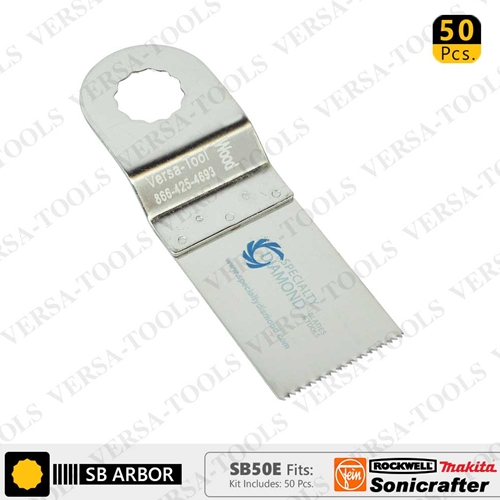 30mm Stainless Steel Saw  Blade Fits Fein Multimaster, Rockwell, Sonicrafter, Makita / 50 PK