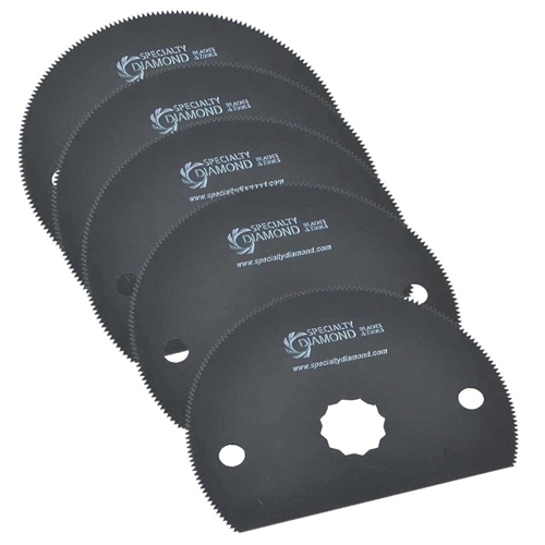 80mm Semi Round HSS Saw Blade  Fits  Fein Multimaster, Rockwell, Sonicrafter, Makita / 5 PK