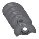 80mm Semi Round Bi-Metal Blade, 8mm Offset Mount for a Perfect Flush Cut  Fits Fein Multimaster, Rockwell, Sonicrafter, Makita / 5 PK