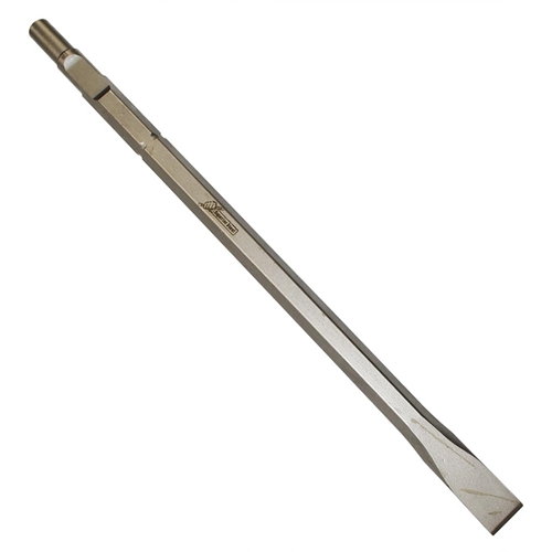 1"  Flat Chisel Round Hex/ Spline Hammer Shank 18" Long