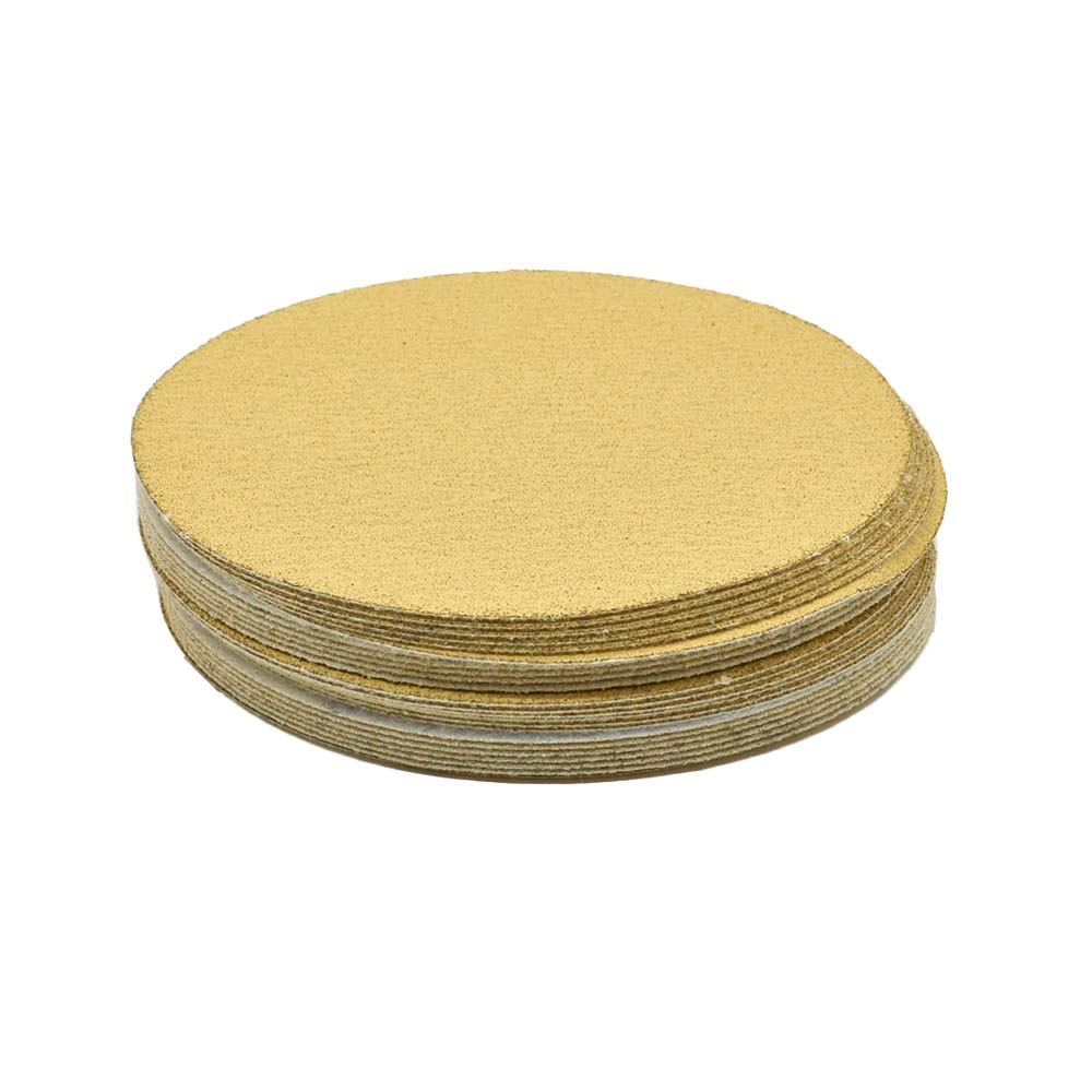 80 Grit 5" Diameter No-Hole H&L Sanding Paper - 25/Pack (Ceramic Aluminum Oxide)